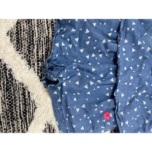 Limited Too Heart Polka Dot Chambray Blue Romper Womens size 2T - Picture 2 of 5